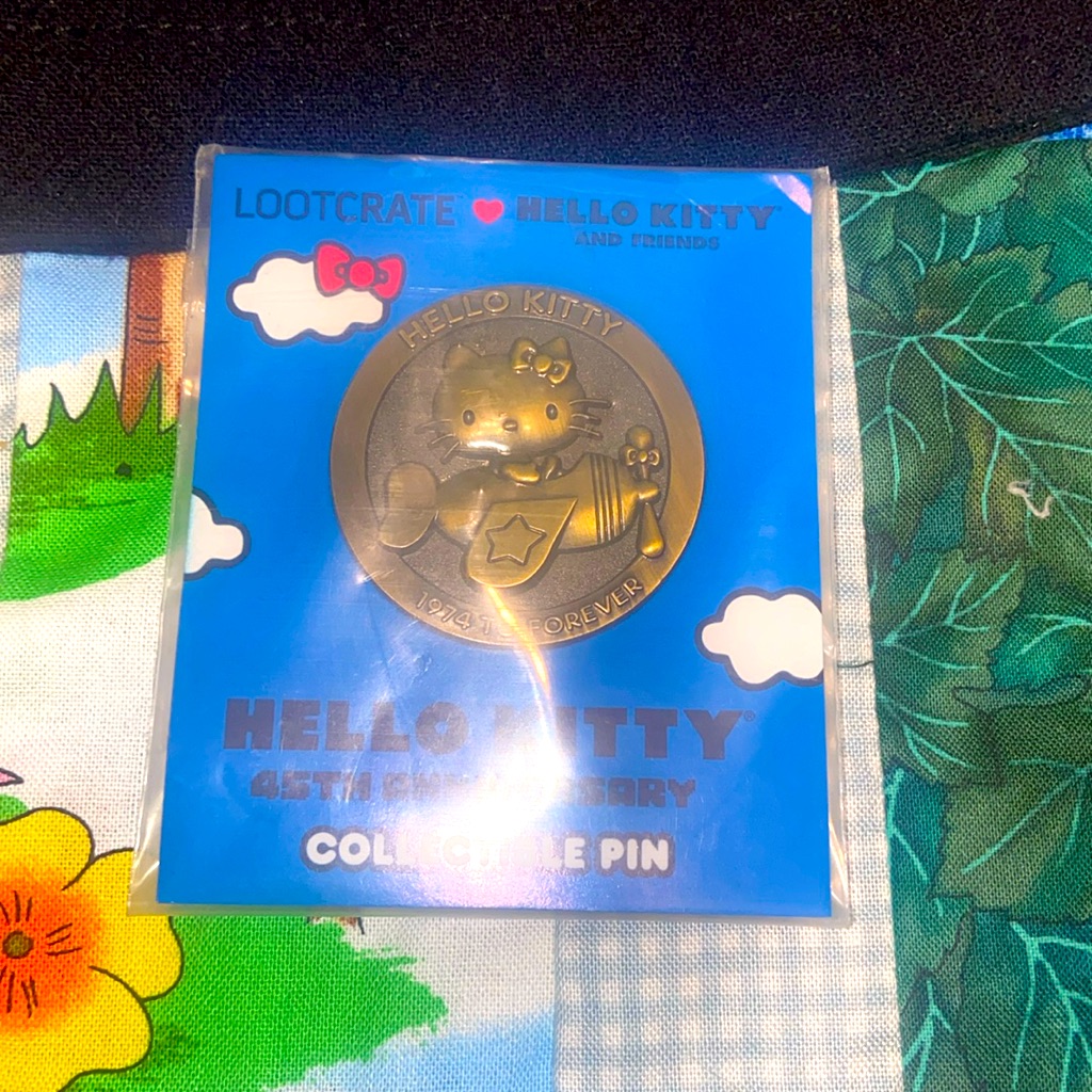 New Hello Kitty 45th Anniversary X Loot Crate Pin 25$